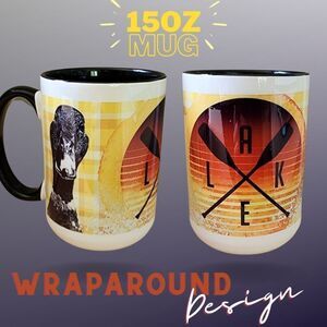 NEW Lake Graphic Coffee Mug with Duck